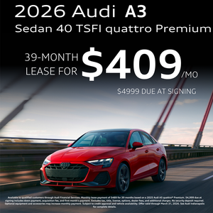 2026 Audi A3 Sedan 40 TSFI quattro Premium